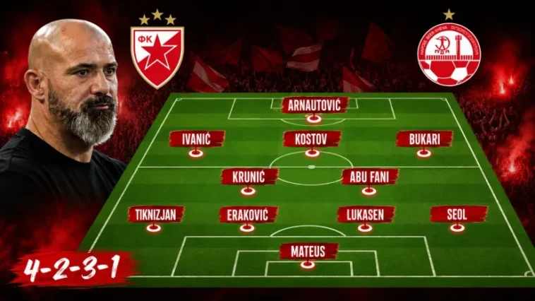 ZVEZDA – TIM ZA HAPOEL: Arnautović preuzima odgovornost, ostatak ekipe kao u Mađarskoj