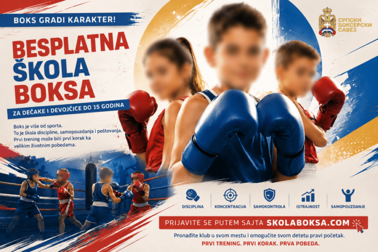 Od prvog udarca do prve životne pobede: Besplatna škola boksa za svako dete u Srbiji Od prvog udarca do prve životne pobede: Besplatna škola boksa za svako dete u Srbiji